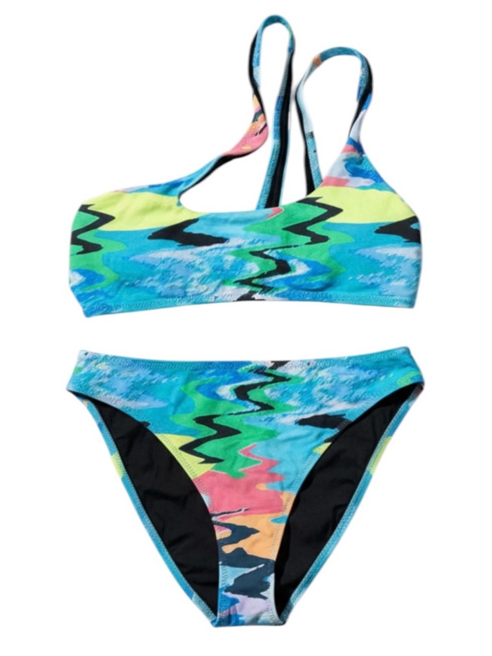Solid and Striped Distortia Brody Bikini Size Medium